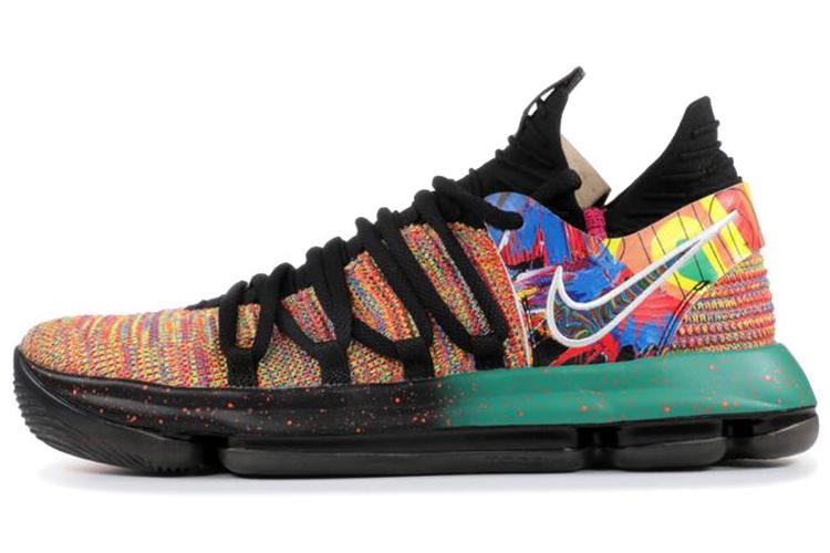 Кроссовки мужские Nike KD 10 What The черные-зеленые