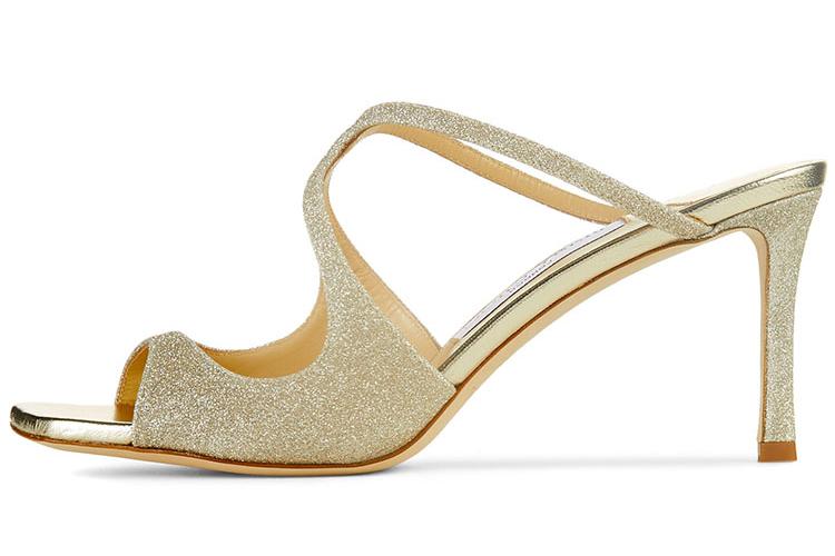 Сандалии женские Jimmy Choo Anise белое золото, 40 EU