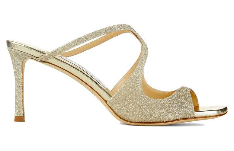 Сандалии женские Jimmy Choo Anise белое золото, 40 EU