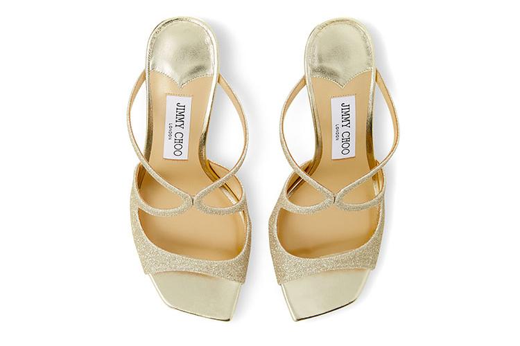 Сандалии женские Jimmy Choo Anise белое золото, 40 EU