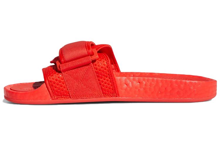 Шлепанцы унисекс Adidas X Pharrell Boost Slides активные красные