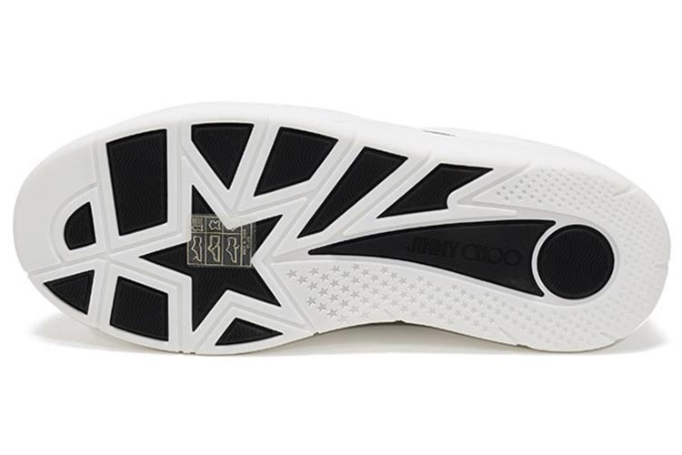 Кеды женские Jimmy Choo Hawaii Low Top белые, серебристые, 35 EU