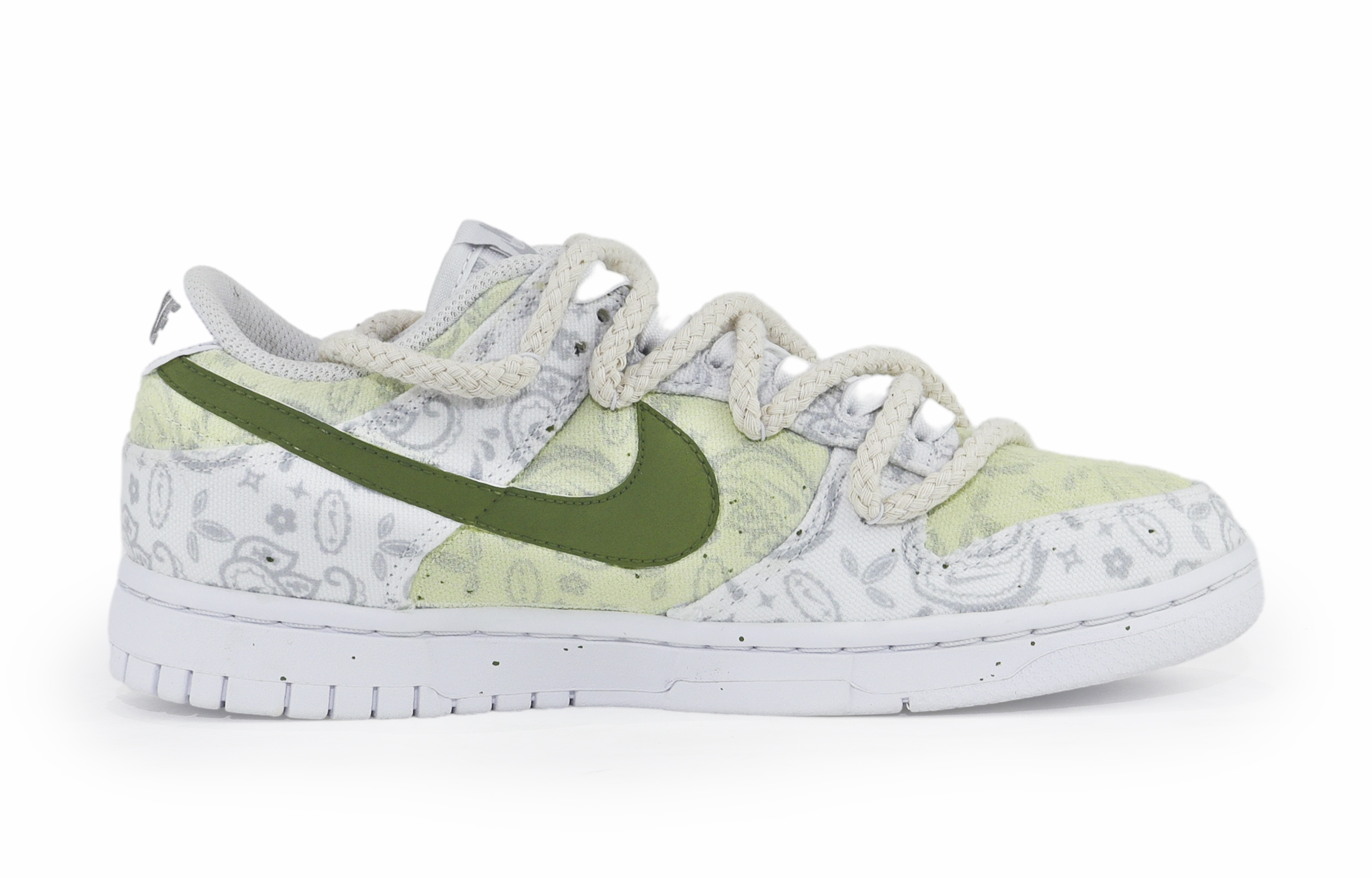 Кеды женские Nike Dunk Smart Fruit Cheese Matcha Low-Top белые, 38.5 EU