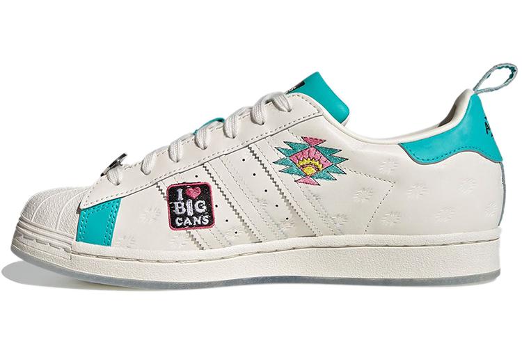 Кроссовки унисекс Adidas Arizona X Superstar Have An Iced Day teal yellow, 44 EU