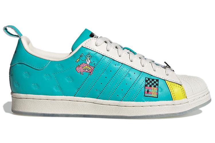 Кроссовки унисекс Adidas Arizona X Superstar Have An Iced Day teal yellow, 44 EU