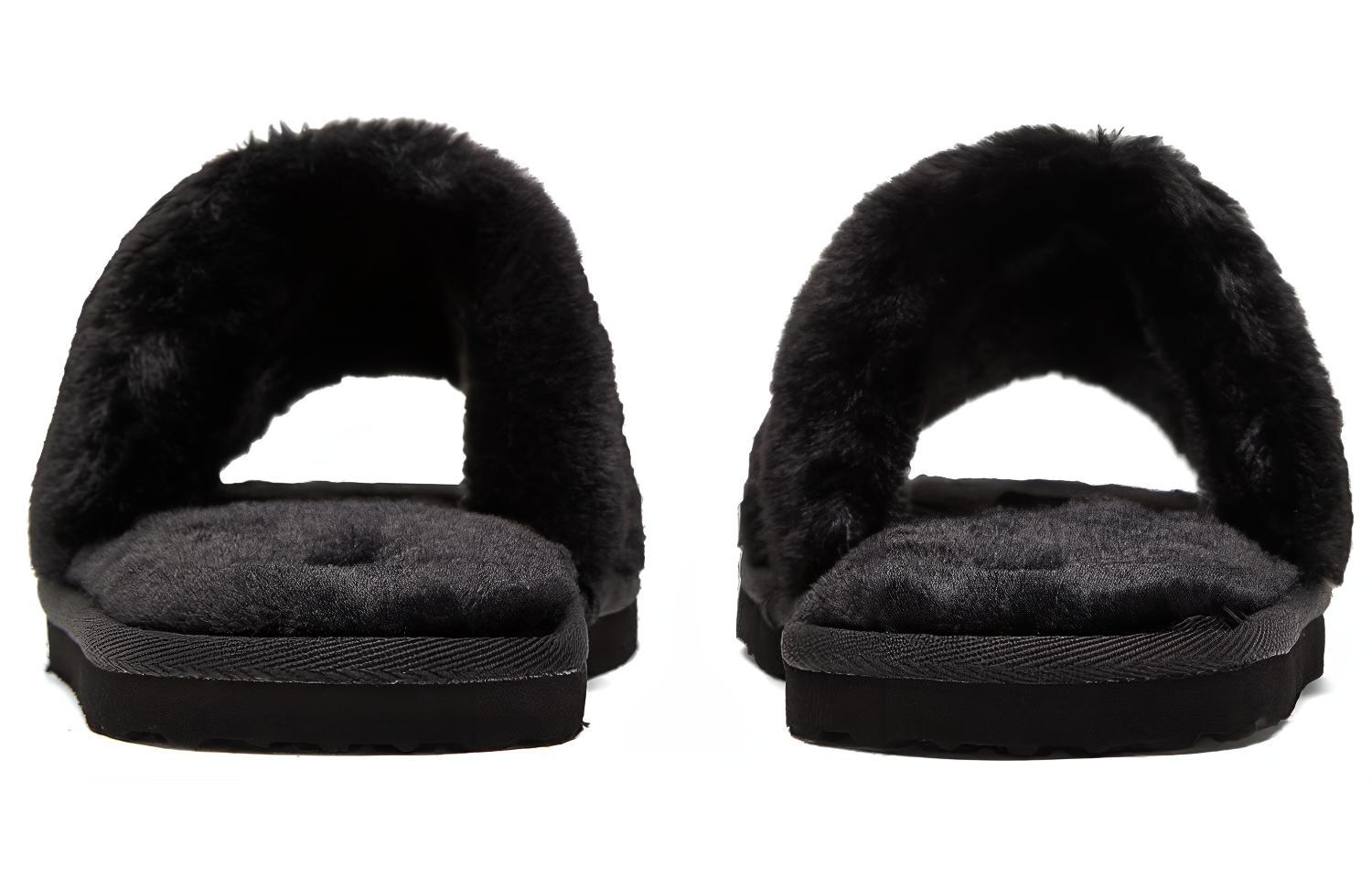 Тапочки женские PUMA Fluff Remix Slide черные, 35.5 EU