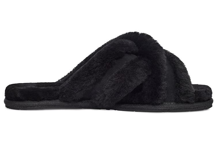 Тапочки женские UGG Scuffita Shearling Slippers черные, 36 EU