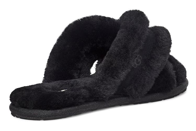 Тапочки женские UGG Scuffita Shearling Slippers черные, 36 EU