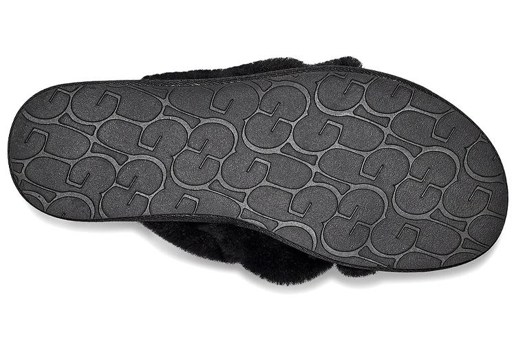 Тапочки женские UGG Scuffita Shearling Slippers черные, 36 EU