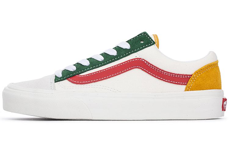 Кроссовки унисекс Vans Style 36 белые, красные, 40.5 EU