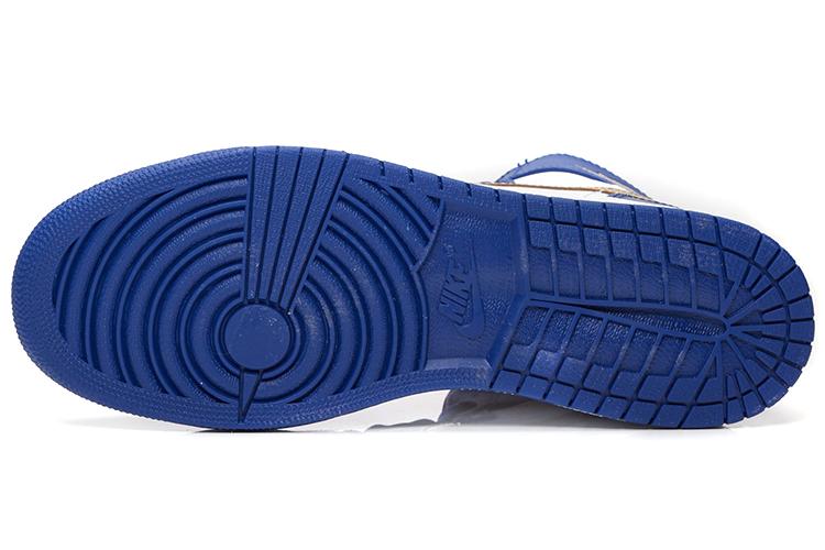 Кроссовки женские Jordan 1 Retro High GS золотые, 36 EU