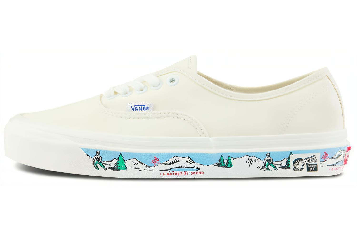 Кроссовки унисекс Vans Authentic 44 Dx Anaheim Factory Scene AT белые-голубые, 44.5 EU