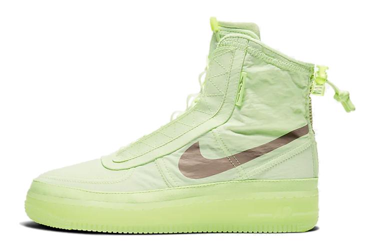 Кеды женские Nike Air Force 1 High Shell, volt, 36 EU