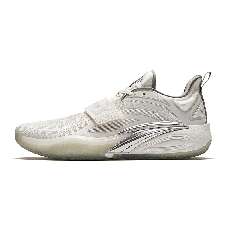 Кроссовки унисекс ANTA Kai 1 Triple White, papyrus white/pearlescent gray, 37.5 EU
