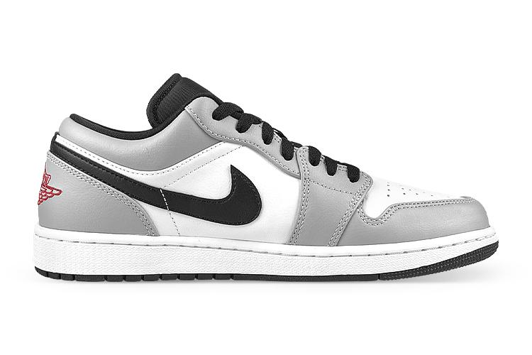 Кроссовки мужские Jordan Air Jordan 1 Low черные, белые, серые, 44.5 EU