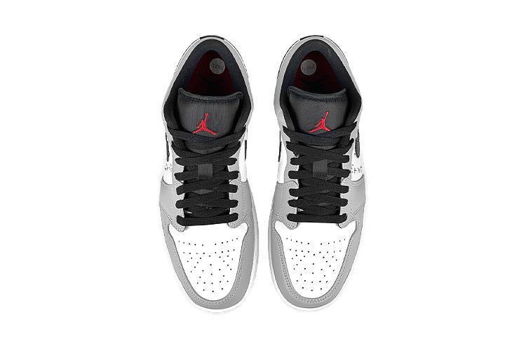 Кроссовки мужские Jordan Air Jordan 1 Low черные, белые, серые, 44.5 EU