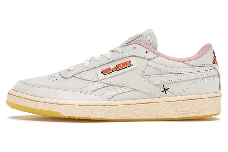 Кеды унисекс Reebok X Tom & Jerry Club C Tom белые-желтые