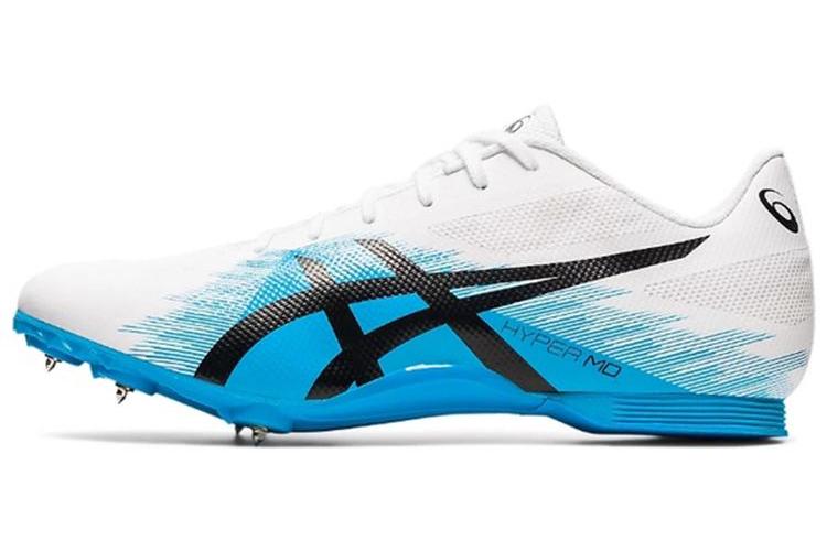 Шиповки ASICS Hyper Sprint 7 белые/синие, 40.5 EU