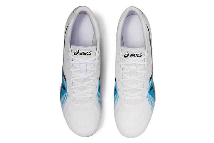 Шиповки ASICS Hyper Sprint 7 белые/синие, 40.5 EU