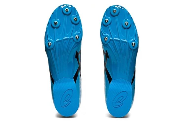 Шиповки ASICS Hyper Sprint 7 белые/синие, 40.5 EU