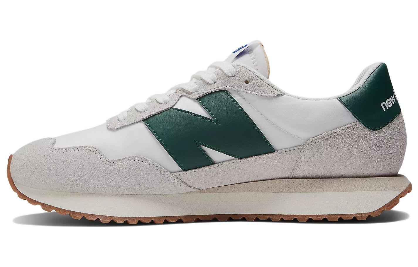 Кроссовки унисекс New Balance 237, cloud grey night green, 37.5 EU