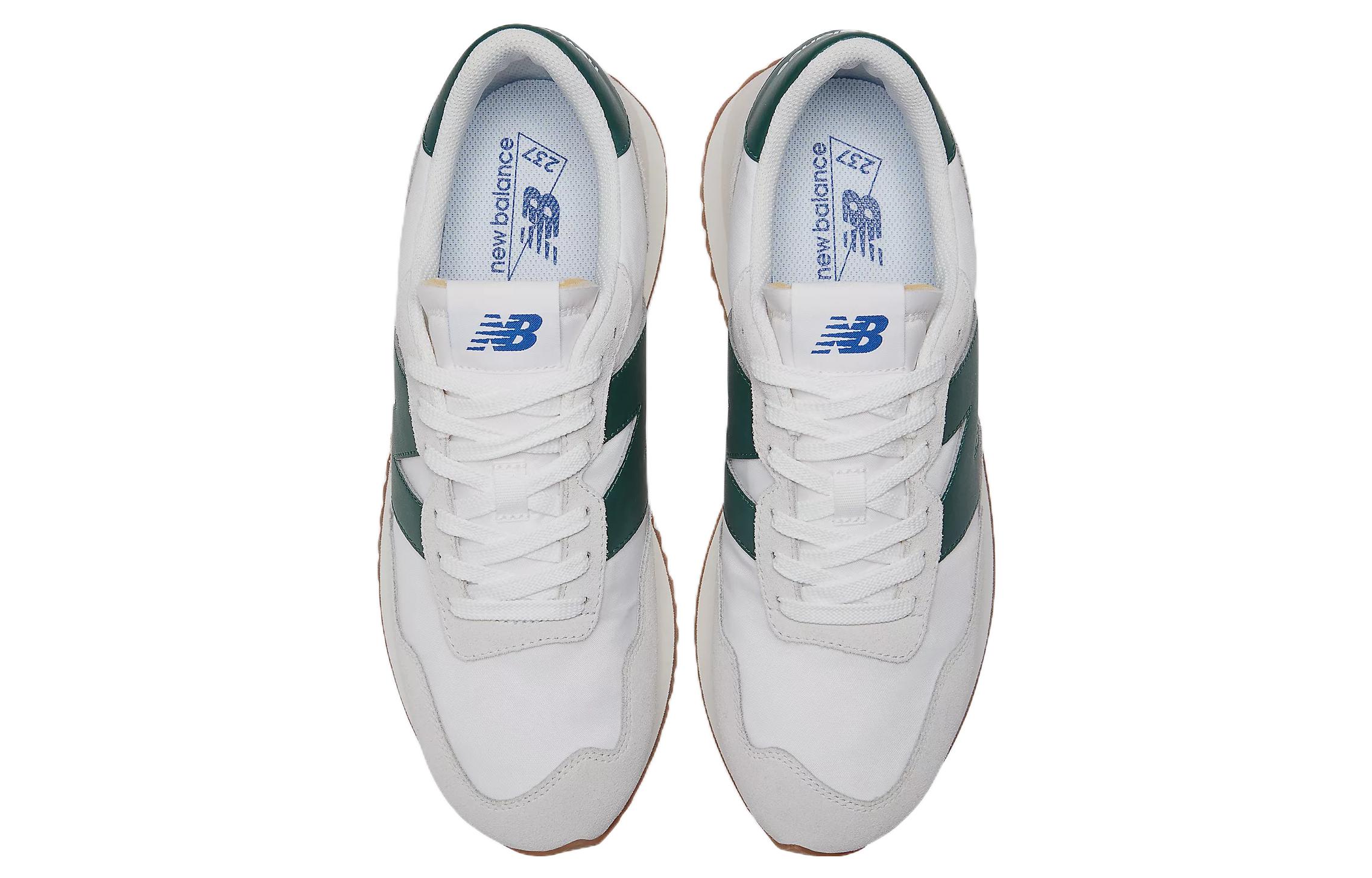 Кроссовки унисекс New Balance 237, cloud grey night green, 37.5 EU