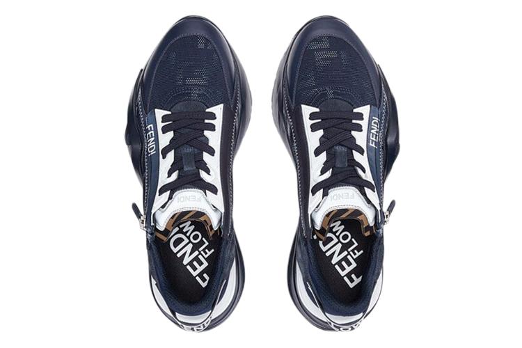 Кроссовки мужские FENDI Flow Slip On, navy, 44 EU