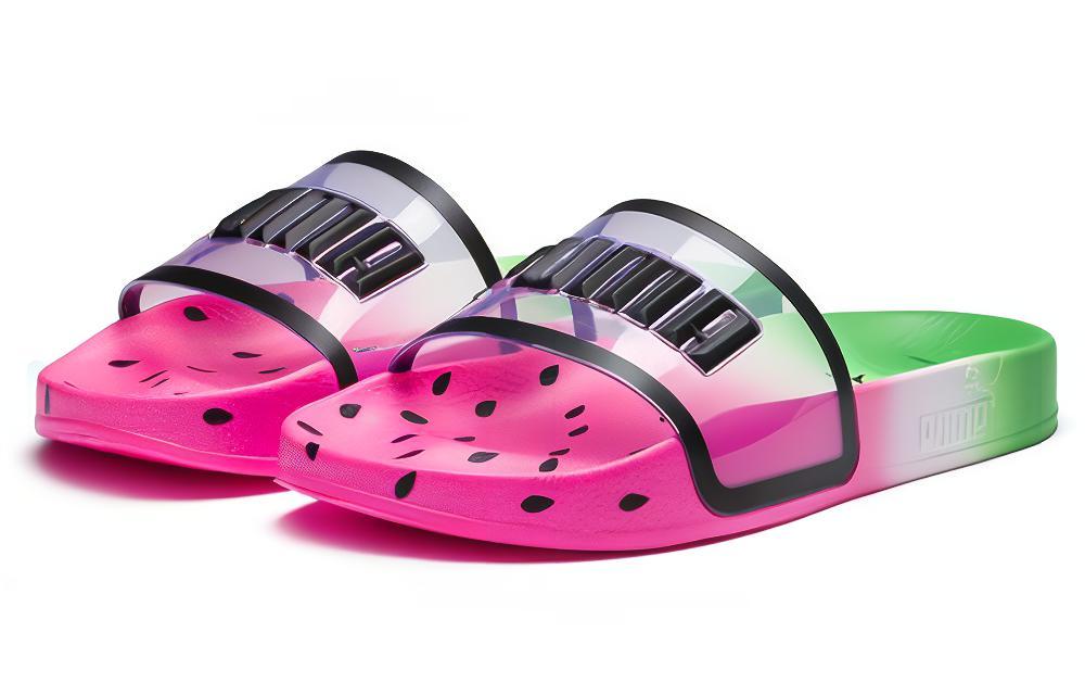 Шлепанцы женские PUMA Leadcat Candy Princess красные, зеленые, 38 EU