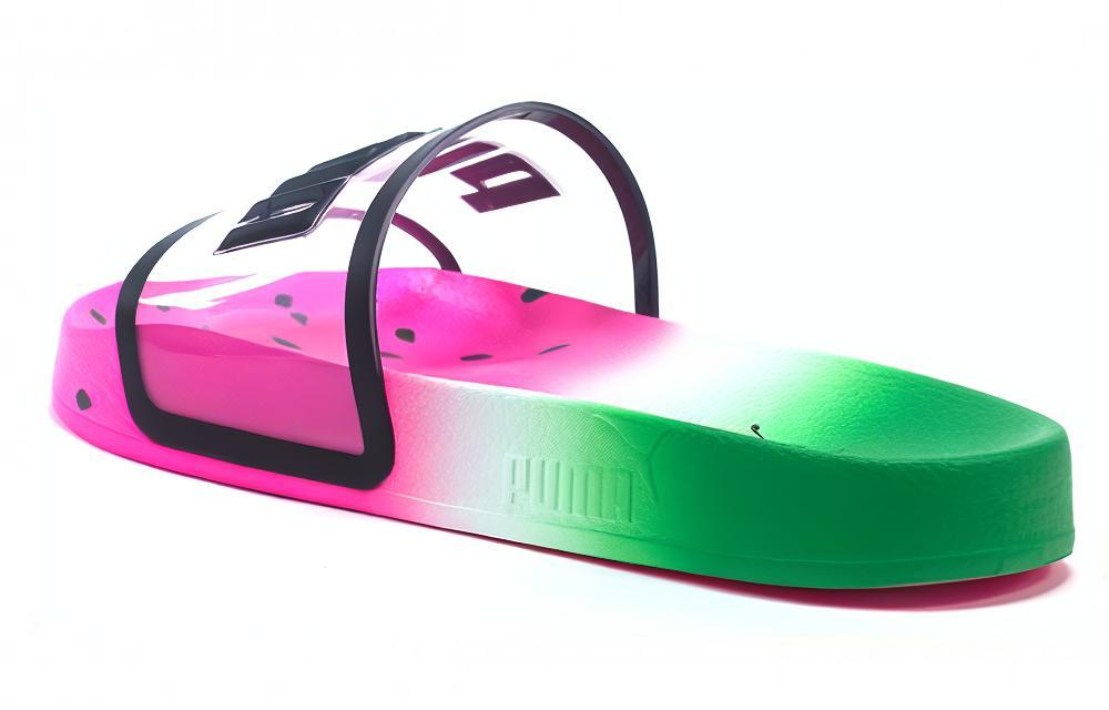 Шлепанцы женские PUMA Leadcat Candy Princess красные, зеленые, 38 EU