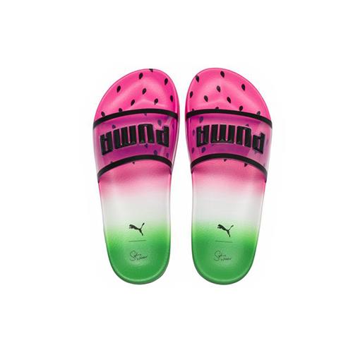 Шлепанцы женские PUMA Leadcat Candy Princess красные, зеленые, 38 EU