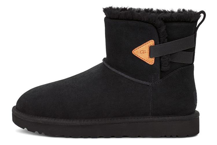Снежные ботинки женские UGG Mini Bailey Flex черные