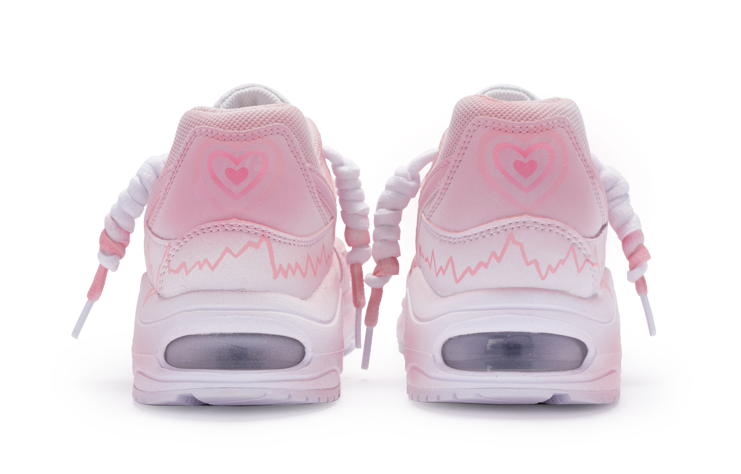 Кроссовки женские Nike 844346-101 белые и розовые, 38.5 EU