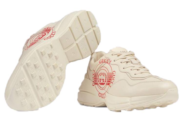 Кроссовки женские GUCCI Rhyton Disk Print ivory, 35 EU
