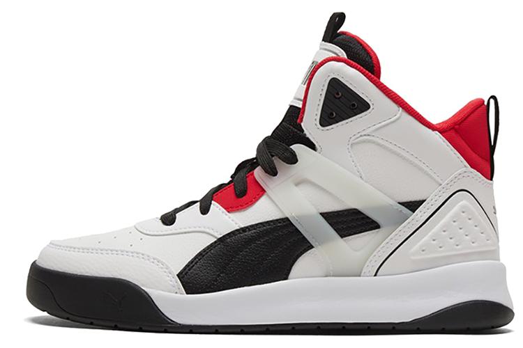 Спортивные кеды унисекс PUMA Backcourt Mid белые, черные, красные