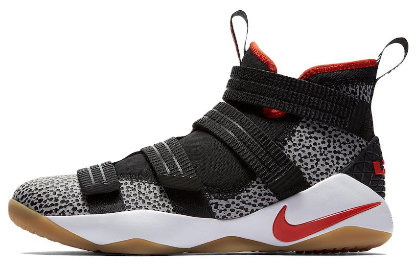Кроссовки мужские Nike LeBron Zoom Soldier 11, сафари, 42.5 EU