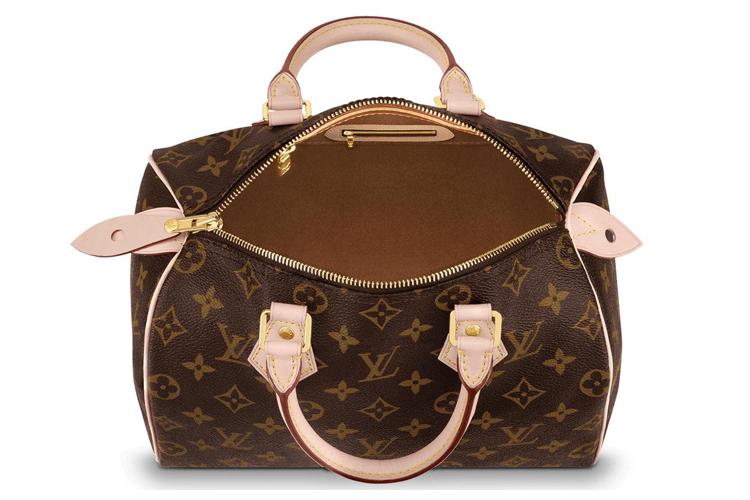 Женская сумка LOUIS VUITTON Speedy Bandouliere Monogram 25 коричневая