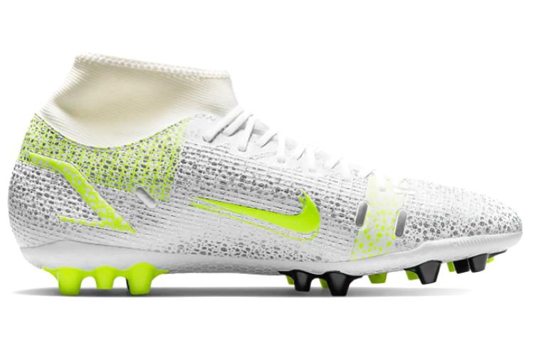 Футбольные бутсы мужские Nike Mercurial Superfly 8 Ag белые, зеленые, 45 EU
