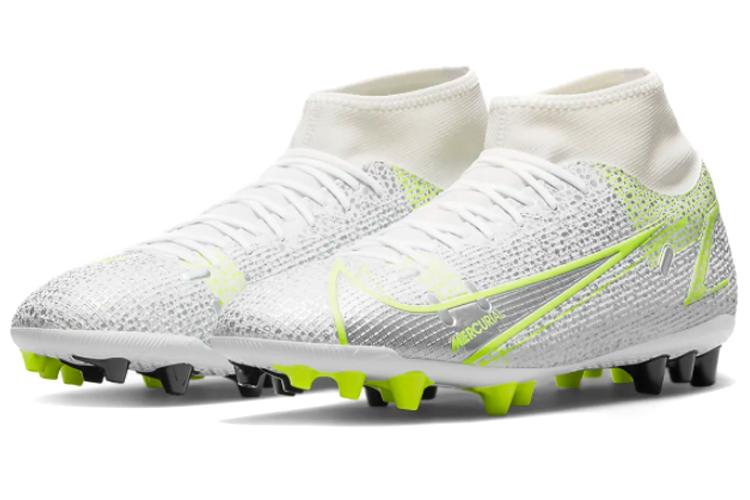 Футбольные бутсы мужские Nike Mercurial Superfly 8 Ag белые, зеленые, 45 EU