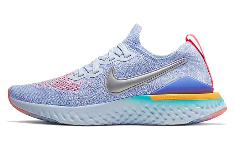 Кроссовки женские Nike Epic React Flyknit 2 GS алюминиевые, 36 EU