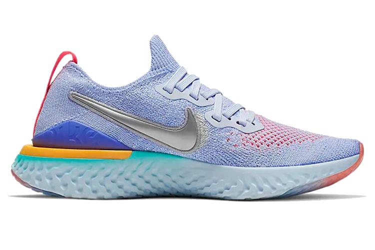 Кроссовки женские Nike Epic React Flyknit 2 GS алюминиевые, 36 EU