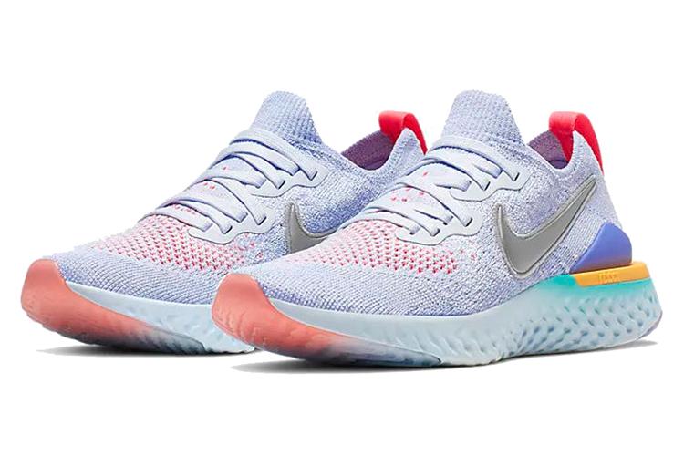 Кроссовки женские Nike Epic React Flyknit 2 GS алюминиевые, 36 EU