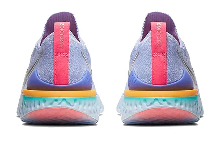 Кроссовки женские Nike Epic React Flyknit 2 GS алюминиевые, 36 EU
