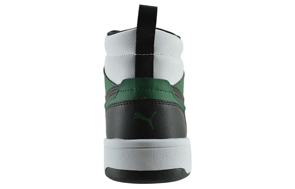Кроссовки унисекс PUMA Rebound V6 черные, белые, зеленые, 36 EU