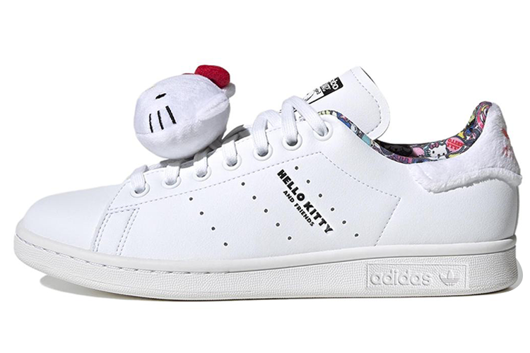 Спортивные кеды женские Adidas Originals Hello Kitty X Stan Smith белые