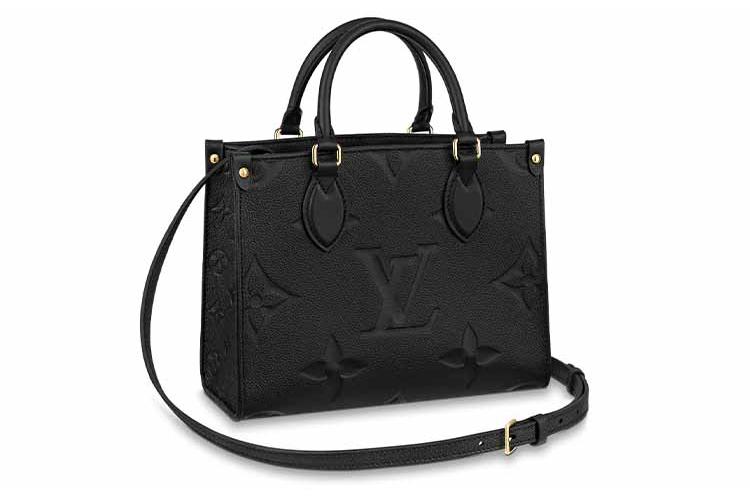 Сумка женская LOUIS VUITTON Onthego Empreinte PM черная