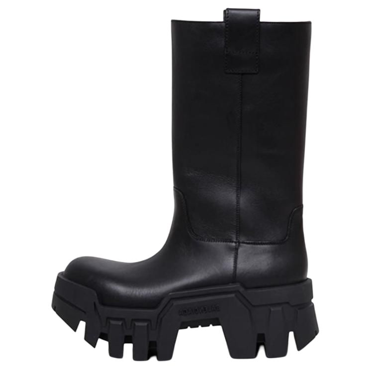 Сапоги женские Balenciaga Bulldozer Boots черные, 37 EU