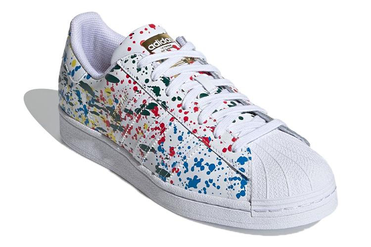 Кроссовки унисекс Adidas Superstar Splashes Splatter And Drips белые, 36 EU