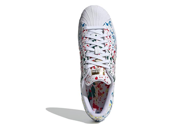 Кроссовки унисекс Adidas Superstar Splashes Splatter And Drips белые, 36 EU