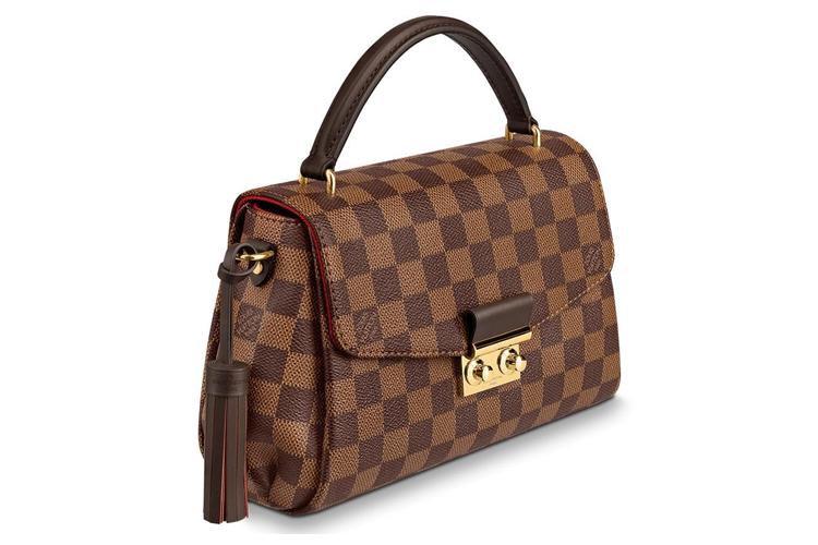 Сумка женская LOUIS VUITTON Croisette Damier Ebene коричневая
