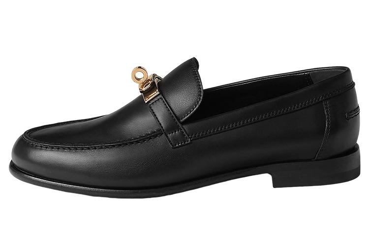 Лоферы женские HERMES Destin Casual черные, 37 EU